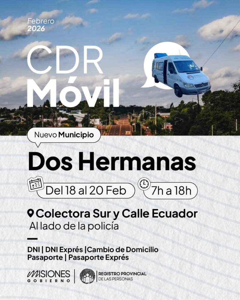 El Registro Provincial realizará un operativo especial en Dos Hermanas para facilitar el cambio de domicilio y la actualización de DNI imagen-2