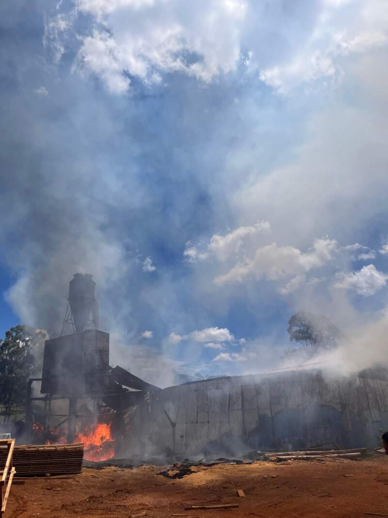 Incendio en un aserradero de San Pedro imagen-2