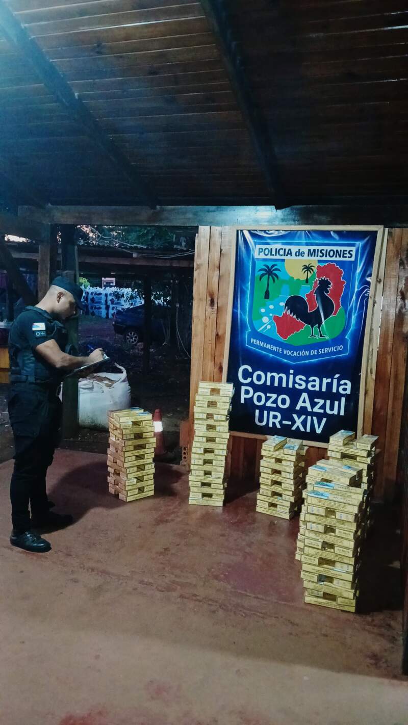 Pozo Azul: control vial derivó en el secuestro de un auto robado y cigarrillos valuados en $13 millones imagen-12