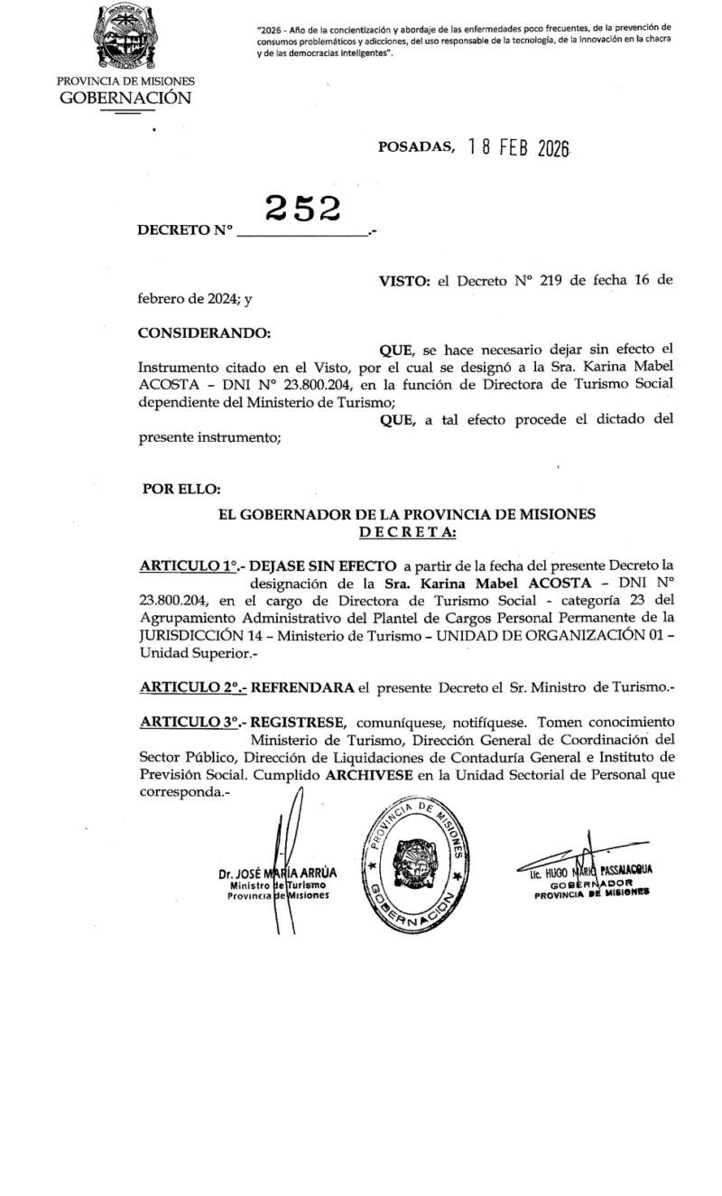 Passalacqua apartó a la directora de Turismo Social tras viralizarse un video con comentarios polémicos durante sus vacaciones imagen-4