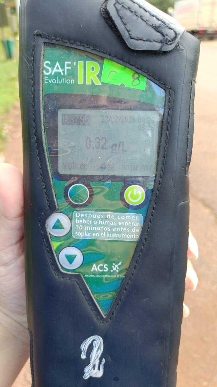 En Misiones, CNRT detectó alcoholemia positiva en un servicio de pasajeros y desafectó al conductor profesional 3 En Misiones, CNRT detectó alcoholemia positiva en un servicio de pasajeros y desafectó al conductor profesional imagen-2