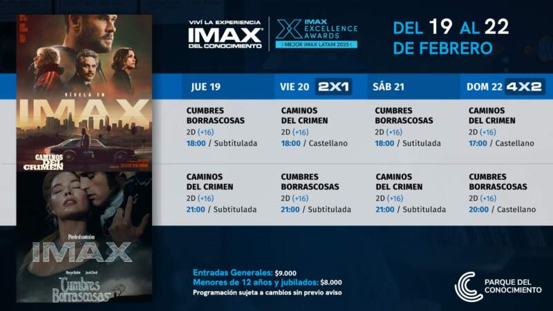 Robos perfectos y amores tormentosos: la propuesta del Imax del Conocimiento 5 Robos perfectos y amores tormentosos: la propuesta del Imax del Conocimiento imagen-4