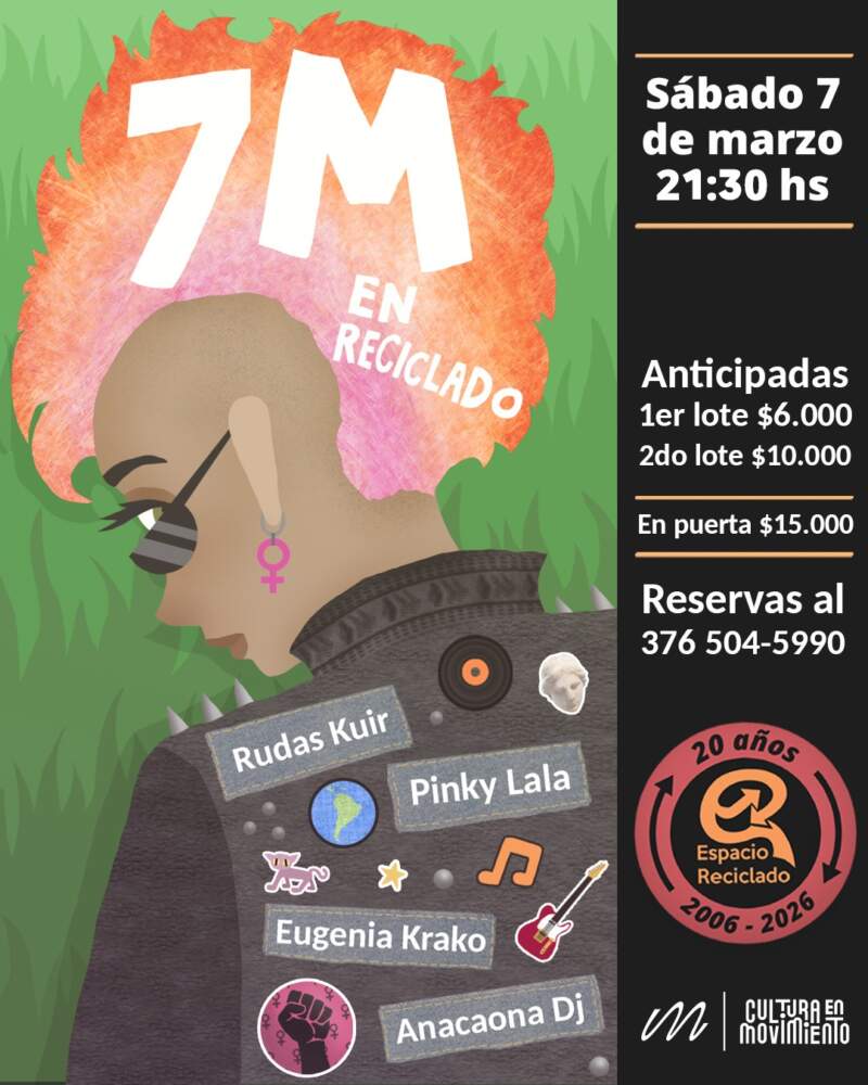 Espacio Reciclado festeja sus 20 años con propuestas que expanden los márgenes de la escena musical independiente 3 Espacio Reciclado festeja sus 20 años con propuestas que expanden los márgenes de la escena musical independiente imagen-2