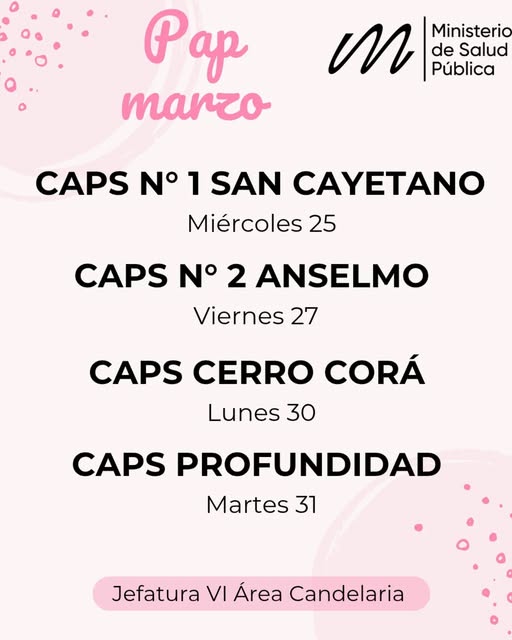 Mes de la Mujer: realizarán jornadas de estudios de PAP en Caps de Candelaria para promover la detección temprana del cáncer de cuello uterino imagen-2