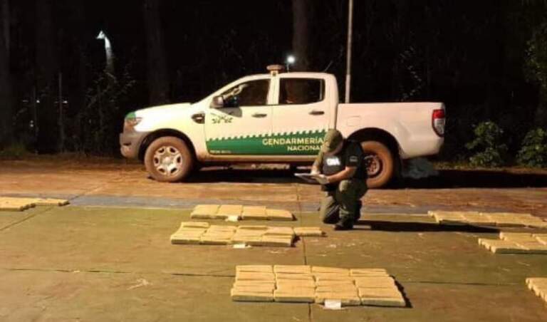 Eldorado: Patrulla de gendarmes halló 297 kilos de marihuana en la costa del río Paraná imagen-7