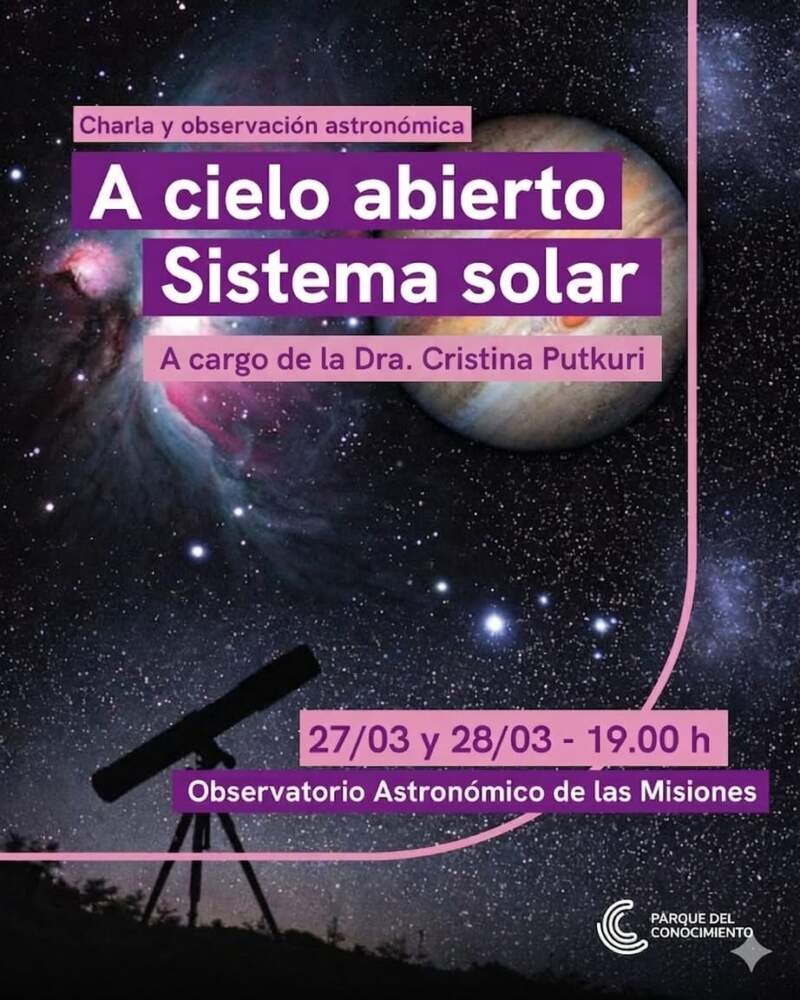 Charla y Observación Astronómica: “A cielo abierto: Sistema Solar” 3 Charla y Observación Astronómica: “A cielo abierto: Sistema Solar” imagen-2