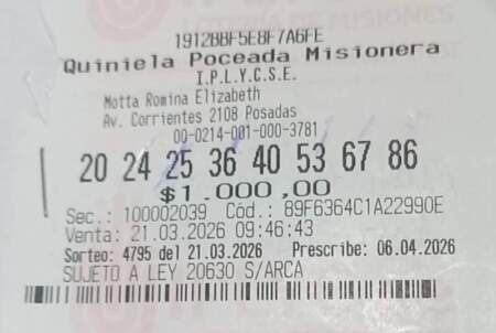 Jubilado se llevó casi $30 millones con la Poceada: “Este premio será un gran alivio” imagen-5