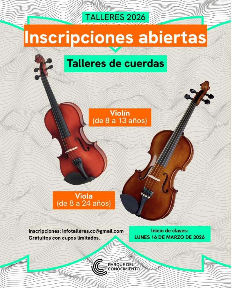 Inscripciones abiertas para los Talleres de Cuerdas y Vientos en el Parque del Conomiento imagen-2
