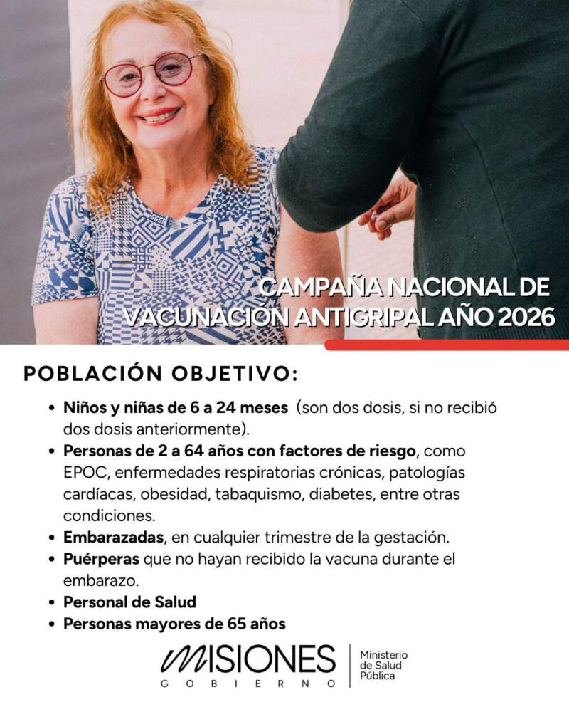 Vacunación antigripal: Misiones pondrá en marcha este miércoles la campaña destinada a grupos prioritarios imagen-2