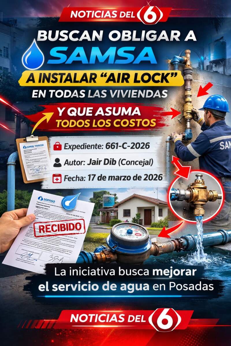 Posadas: impulsan una ordenanza para que SAMSA instale dispositivos en conexiones domiciliarias y asuma los costos imagen-4