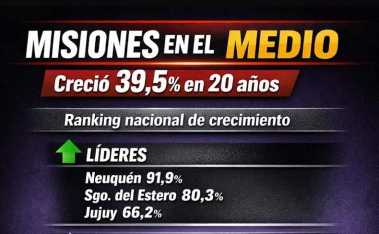 Misiones evita el fondo y supera a grandes distritos: creció más que Santa Fe, CABA y Mendoza, mientras Santa Cruz y Catamarca quedan últimos imagen-35