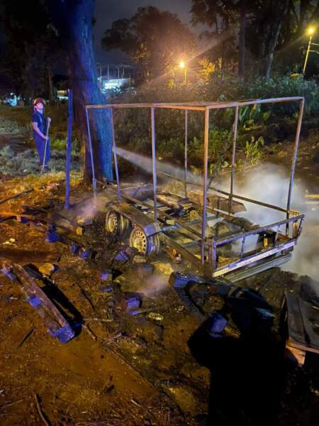 Incendio consumió un puesto de venta ambulante en Oberá imagen-4