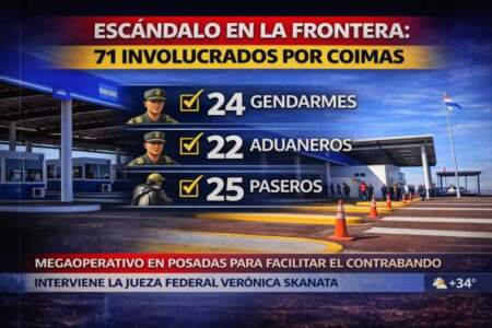 Coimas en la frontera: 71 involucrados en una red que operaba en el puente Posadas–Encarnación imagen-9