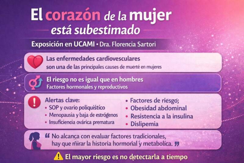 Dra. Sartori en la UCAMI: “El corazón de la mujer está subestimado” imagen-6