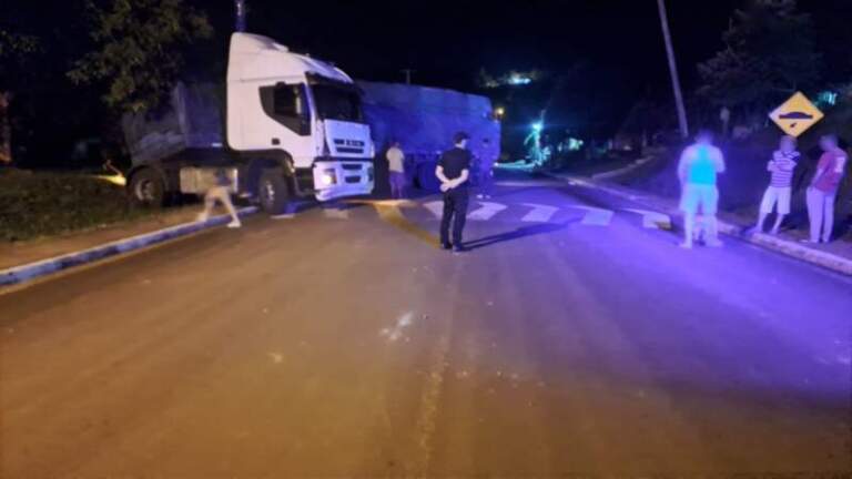 Camión que transportaba aceite despistó en la Ruta Provincial 215 y solo registró daños materiales imagen-49