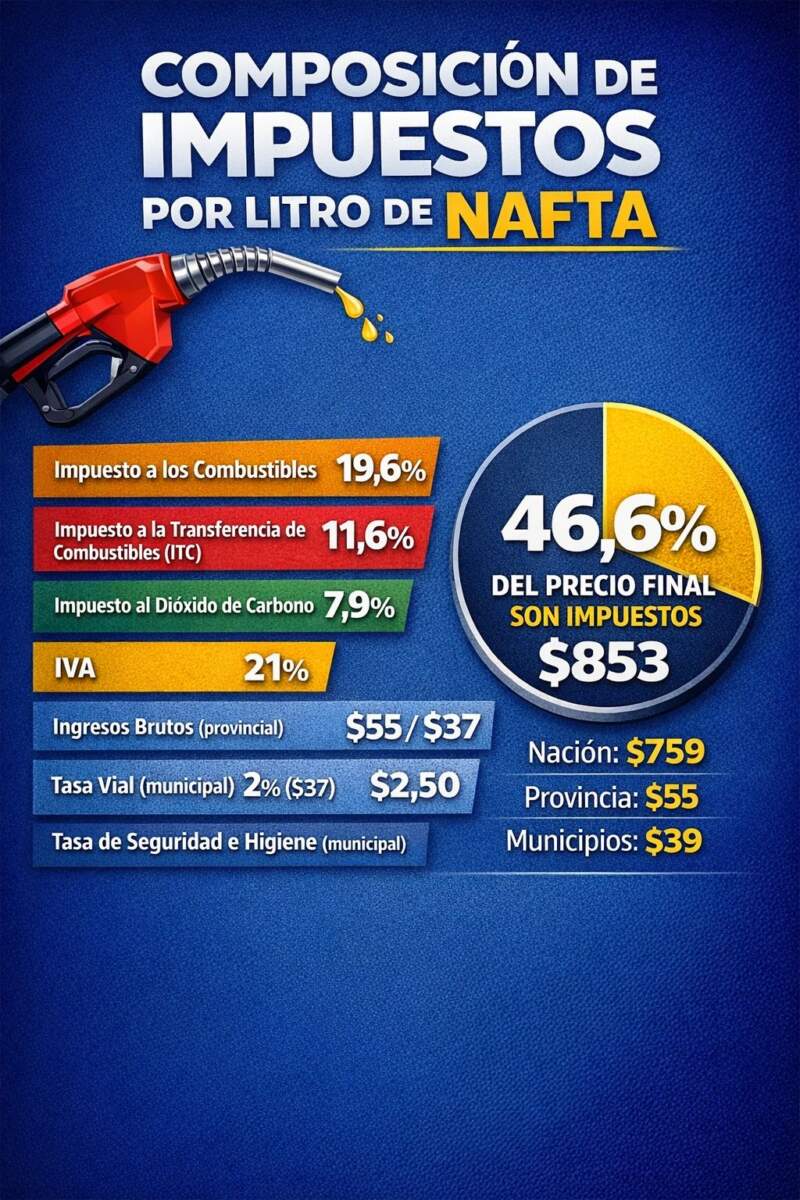 Combustibles: crece el debate por los impuestos, el destino de los fondos y el reclamo de Misiones por lo que Nación no gira 5 Combustibles: crece el debate por los impuestos, el destino de los fondos y el reclamo de Misiones por lo que Nación no gira imagen-4