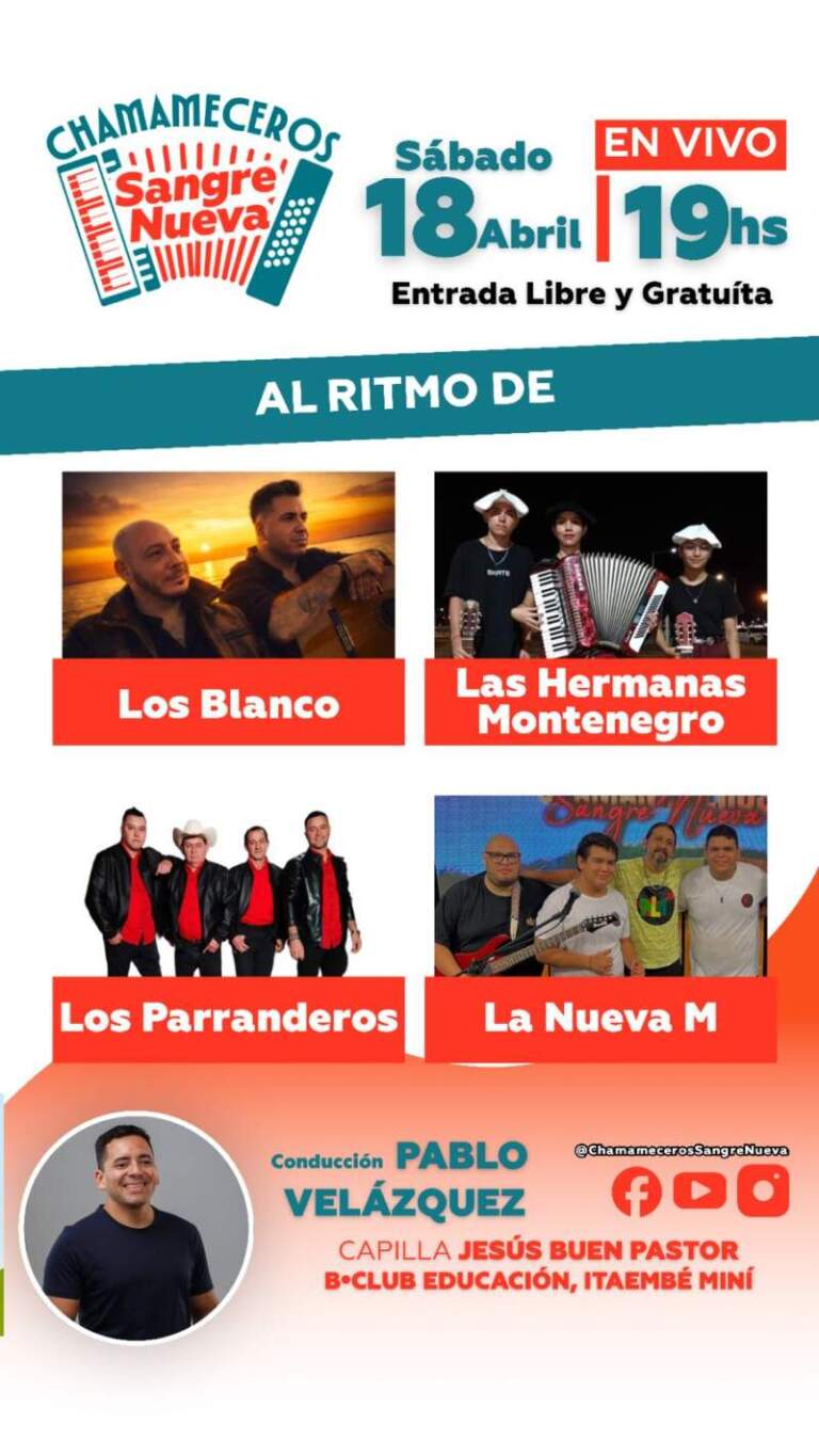 Chamamé, fiesta y solidaridad en Itaembé Miní: artistas nacionales y nuevos talentos llegan con un show gratuito Chamamé, fiesta y solidaridad en Itaembé Miní: artistas nacionales y nuevos talentos llegan con un show gratuito imagen-7