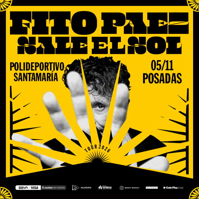 Fito Páez regresa a Posadas con el “Sale el Sol Tour 2026”, una gira que reinventa su historia musical imagen-12