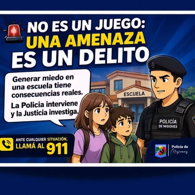 Recomendaciones de la Policía frente a amenazas en escuelas: actuar con responsabilidad imagen-1
