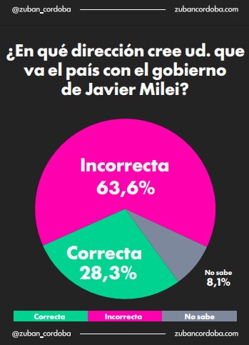 Encuesta de abril: crece el rechazo a Milei y la economía vuelve al centro del malestar 3 Encuesta de abril: crece el rechazo a Milei y la economía vuelve al centro del malestar imagen-2