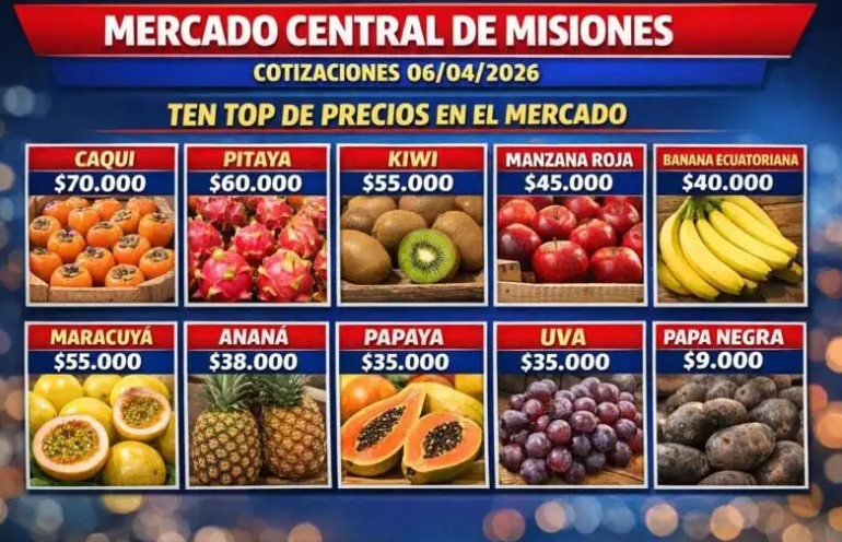 Mercado Central de Misiones: góndolas y cajones con amplia variedad de frutas y verduras imagen-13