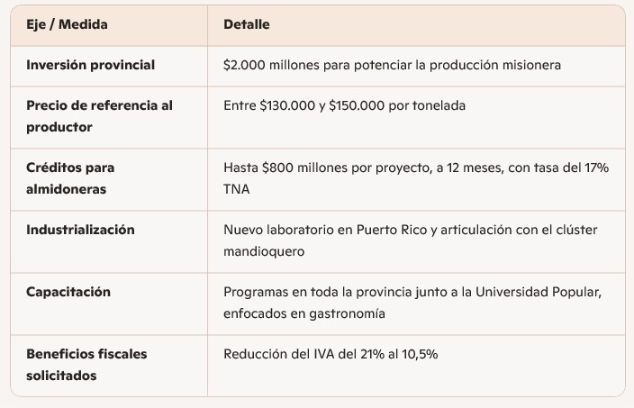 Mandioca360: impulso de $2.000 millones para la producción misionera imagen-2