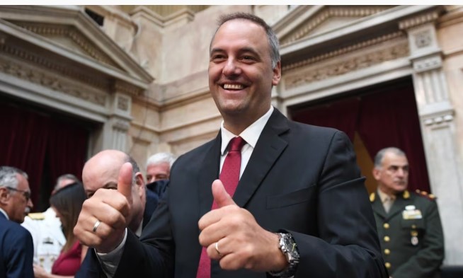 Adorni da su primer informe en Diputados en medio de un fuerte operativo de seguridad y con Milei en el palco imagen-12