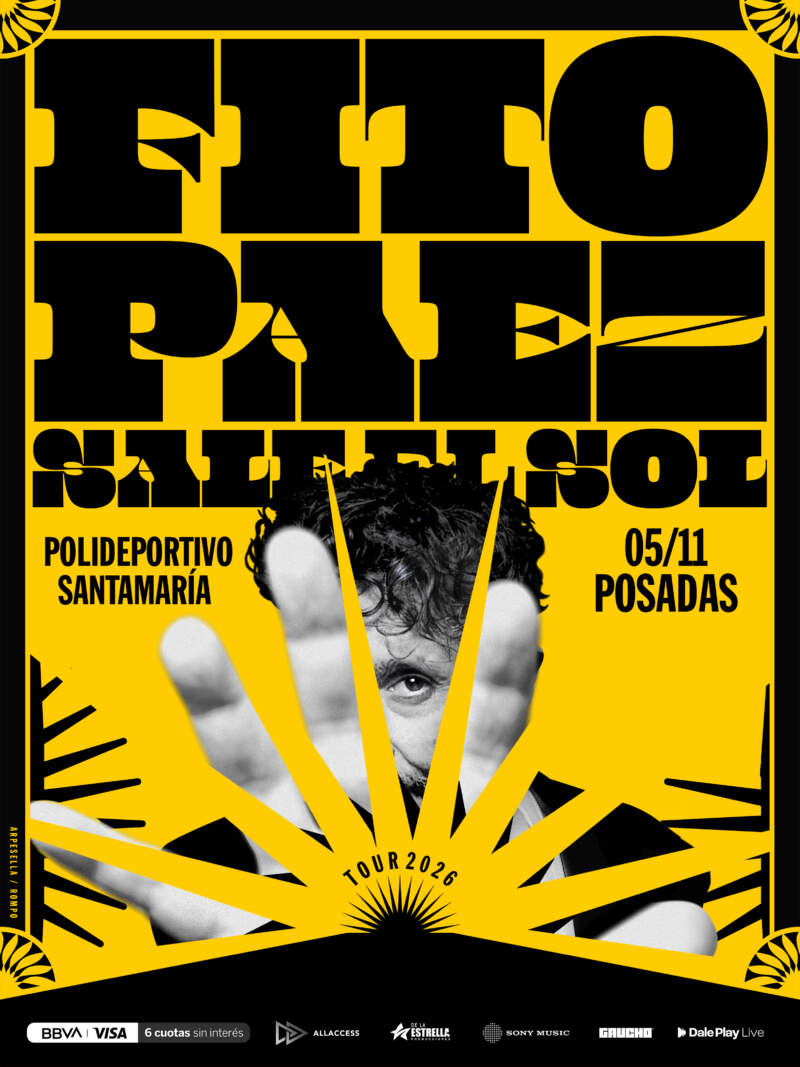 Fito Páez regresa a Posadas con el “Sale el Sol Tour 2026”, una gira que reinventa su historia musical imagen-2