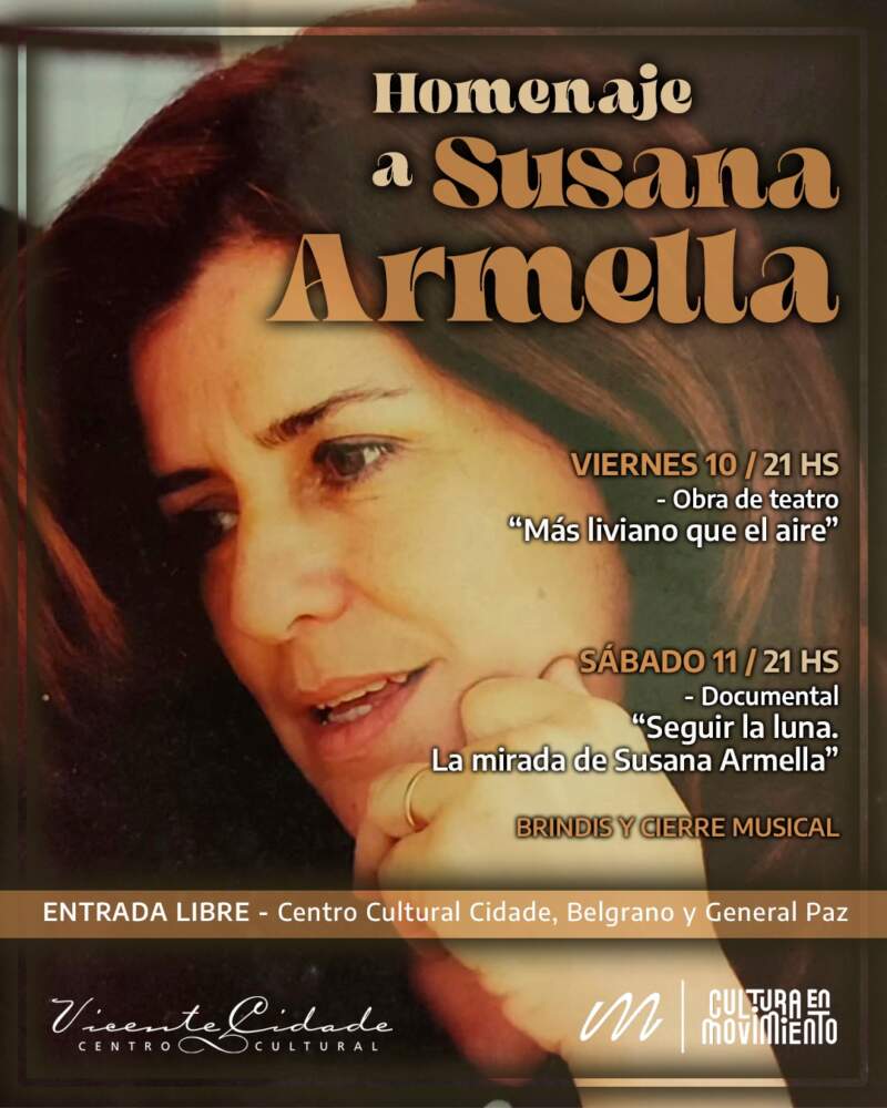A un año de su muerte, el teatro misionero vuelve a poner en escena a Susana Armella con un homenaje que mezcla memoria, emoción y arte imagen-8