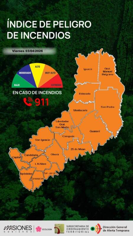 Alerta en Misiones: advierten alto riesgo de incendios y piden extremar medidas de prevención en toda la provincia imagen-11