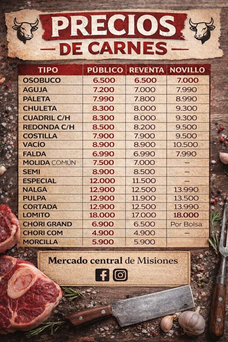 Comprar carne en el Mercado Central de Misiones: una opción más conveniente frente a la inflación imagen-2