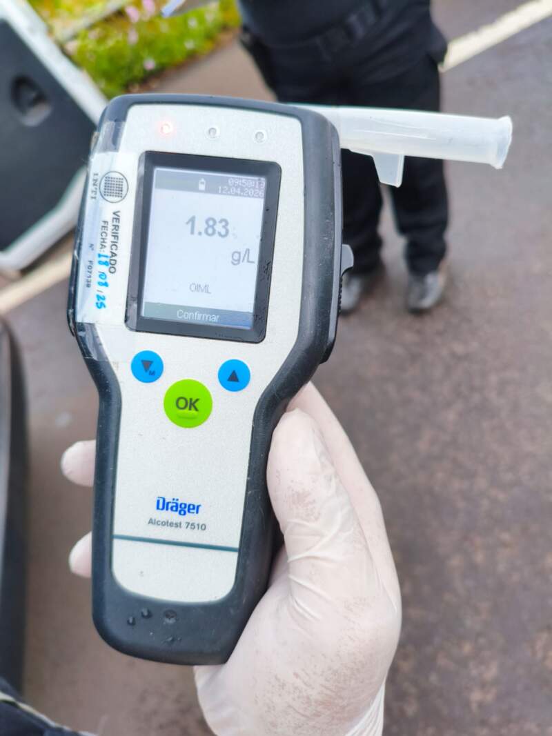 Circulaba con alta graduación alcohólica: el conductor tenía 1,83 g/L y fue detenido imagen-1