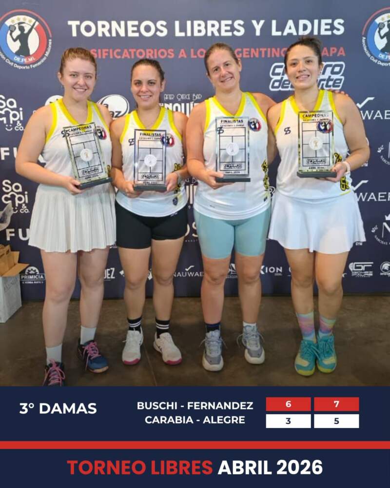 Pádel: más de 90 parejas animaron la segunda fecha del campeonato puntuable imagen-10