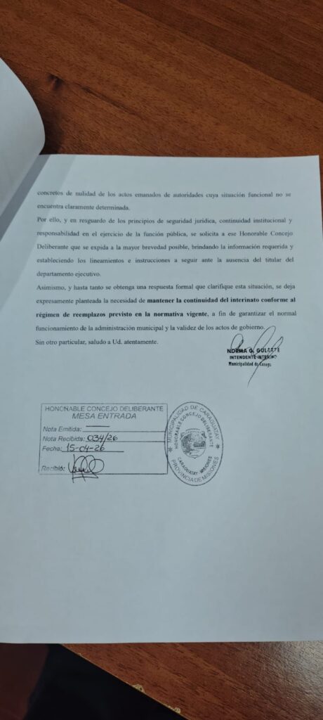 Caraguatay: el Concejo Deliberante rechazó la continuidad de la Intendenta interina imagen-4