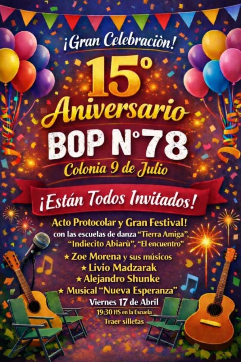 El BOP Nº 78 de Colonia 9 de Julio cumple 15 años de enseñanza imagen-4