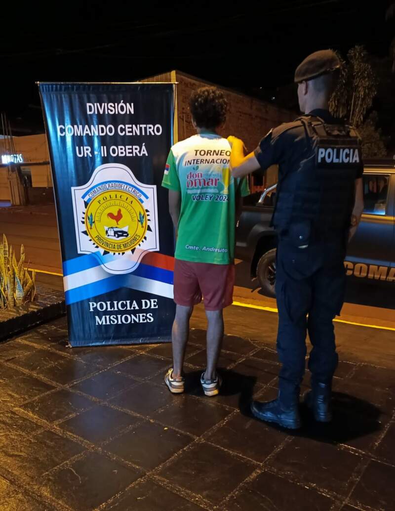 La Policía lo sorprendió forzando una reja y fue detenido infraganti por intento de robo en Oberá imagen-2