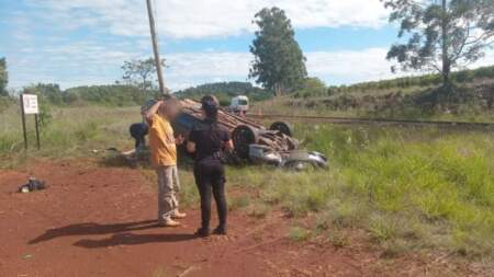 General Alvear: despiste y vuelco en la ruta 5 imagen-6