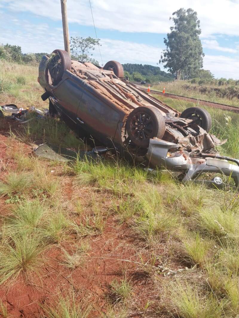 General Alvear: despiste y vuelco espectacular en la ruta 5 imagen-2