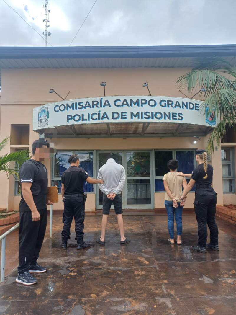 Una pareja era buscada por distintos robos, se ocultaron en una vivienda deshabitada y fueron arrestados en Campo Grande imagen-1