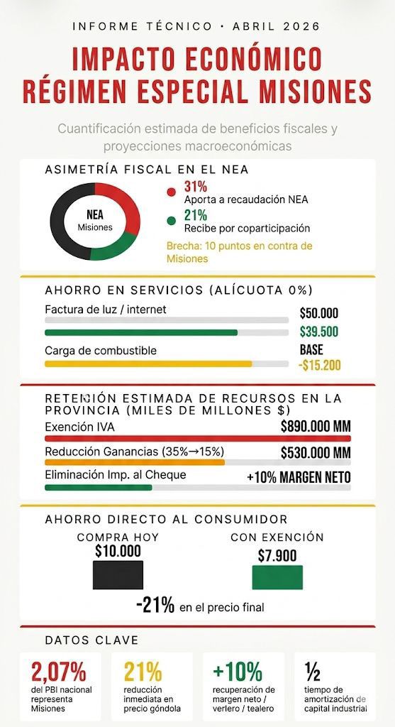 Misiones busca convertir su reclamo histórico en números concretos: menos impuestos, más consumo y más inversión imagen-2