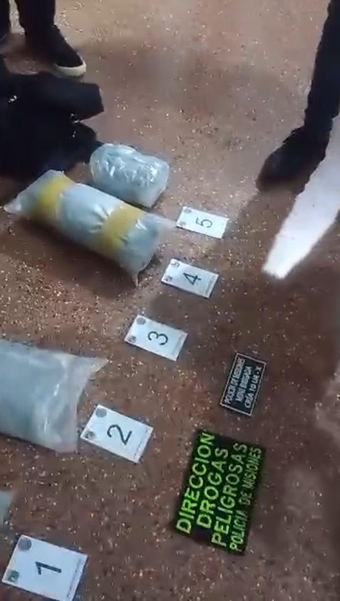 Más de $15 millones en marihuana fueron encontrados abandonados entre malezas en la costa posadeña imagen-4