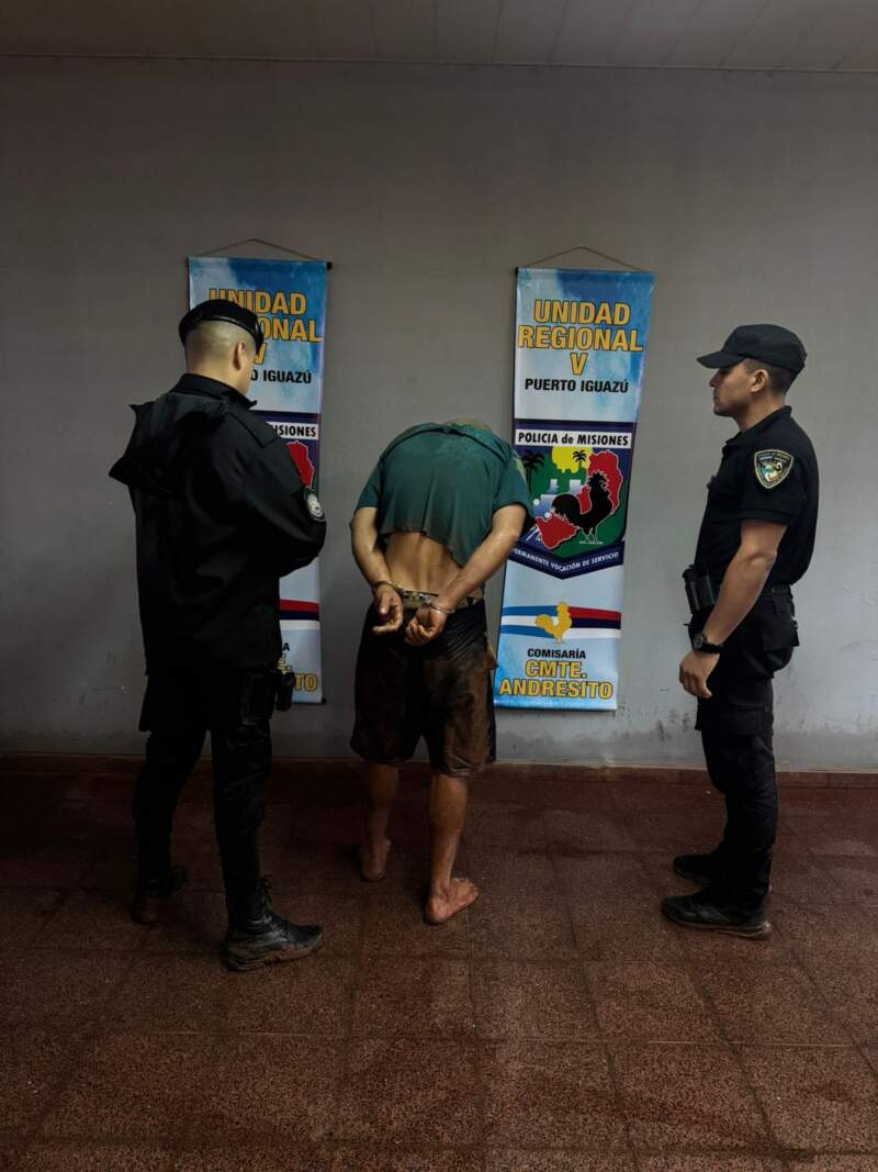 Discusión, cuchillo y detención: violento episodio en Andresito terminó con un herido imagen-2