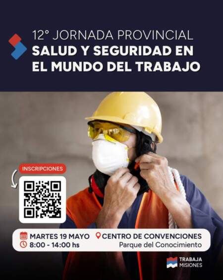 Salud y seguridad laboral: Posadas será sede de una jornada provincial con foco en la prevención imagen-11