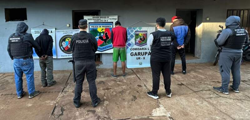 Fueron capturados los integrantes de la banda “Pikachu”, vinculada al narcomenudeo y robos en Garupá imagen-12