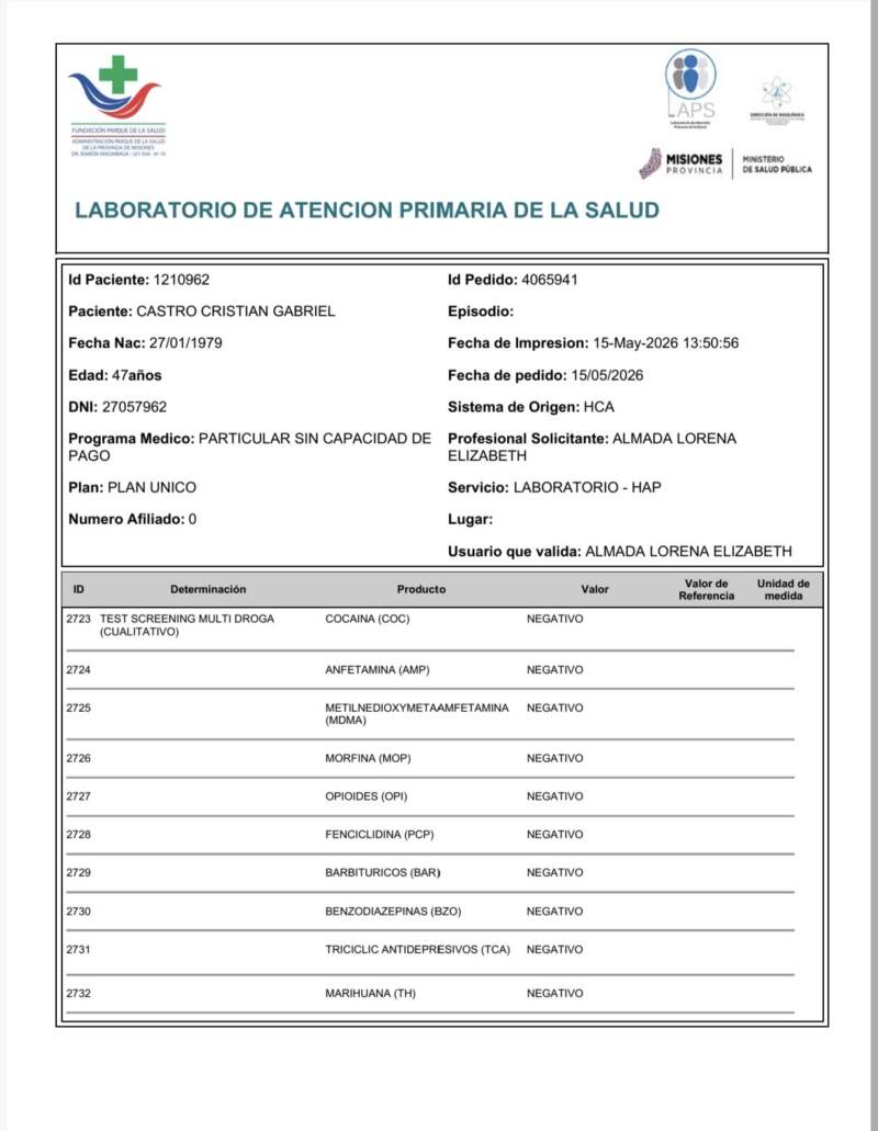 Diputado Castro se sometió voluntariamente al narcotest: "No estoy obligado pero es ética", dijo imagen-2