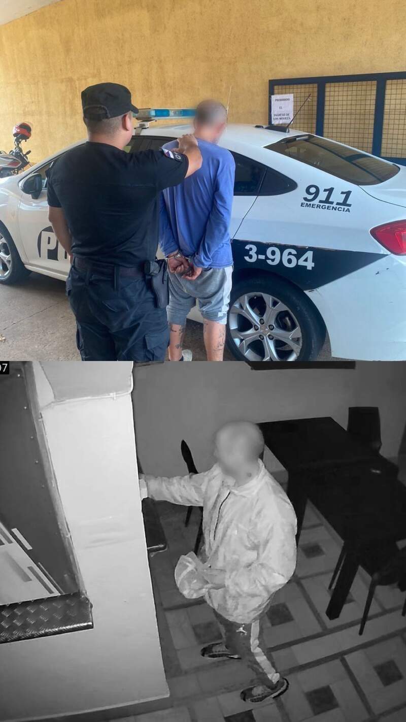 Robó en un complejo de pádel y fue capturado tras ser identificado por cámaras de seguridad en Posadas imagen-4