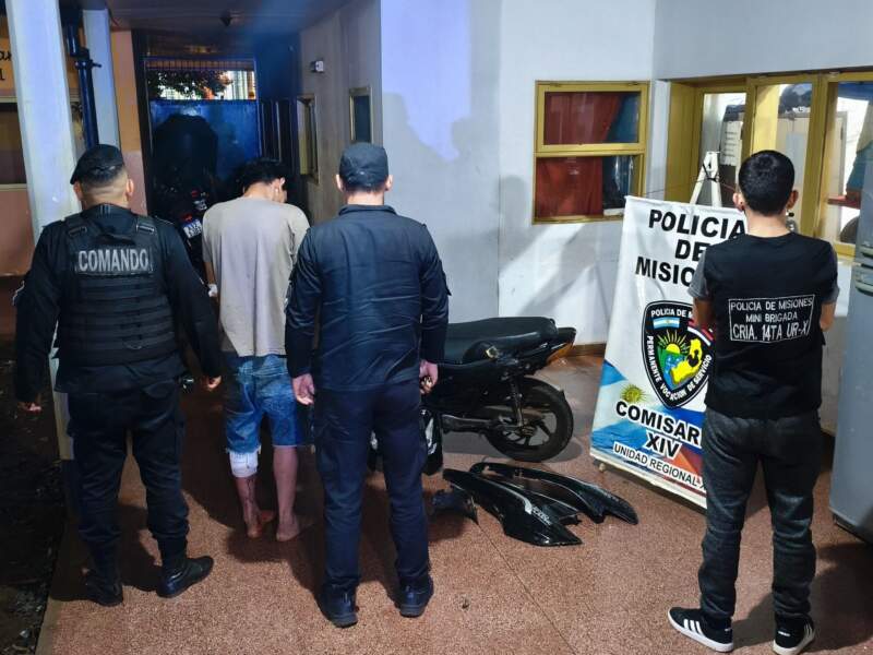 Robó una moto del Hospital Madariaga, chocó y las cámaras del 911 guiaron a la Policía hasta su detención imagen-2