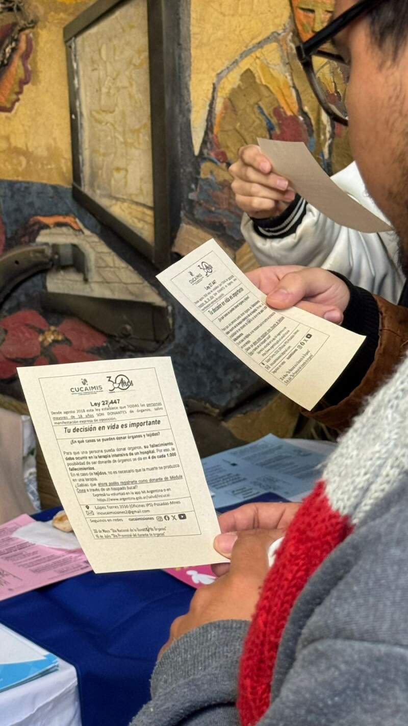 Donar salva vidas: Cucaimis impulsa jornadas de sensibilización en toda la provincia 13 Donar salva vidas: Cucaimis impulsa jornadas de sensibilización en toda la provincia imagen-12