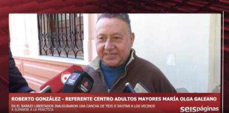 Adultos mayores del barrio Libertador inauguraron una cancha de tejo y suman actividades gratuitas en Posadas imagen-4