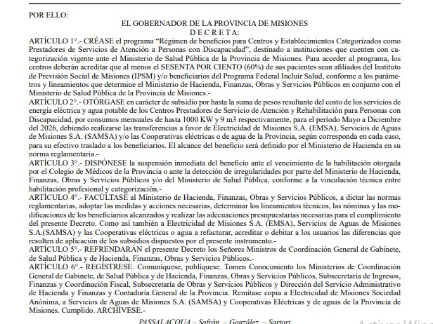 Oficializan subsidio provincial para Centros de atención a personas con discapacidad imagen-4